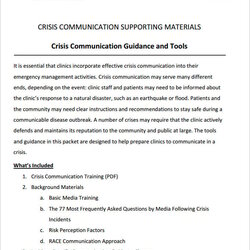 Perfect Crisis Communication Plan Templates Doc Width