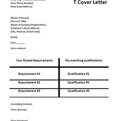 Magnificent Format Cover Letter Template Lettering