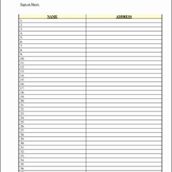 Sterling Sign In Sheets Sheet Template Up Lovely Best Photos Of Printable Templates Excel Blank