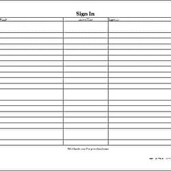 Sign In Sheet Templates Word Excel Samples Visitor Receipt Event Template