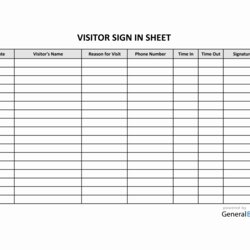 Worthy Free Printable Sign In Sheets Templates Form And