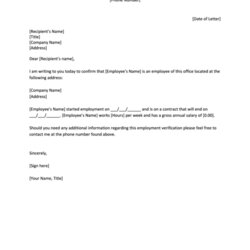 Great Employment Confirmation Letter Template Printable Download Page Thumb Big