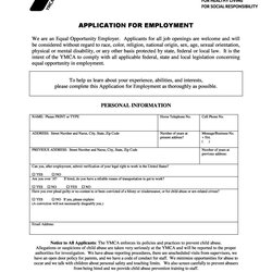 Excellent Free Employment Job Application Form Templates Printable