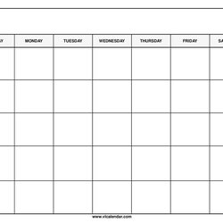 Swell Blank Calendar To Fill In Best Example Get
