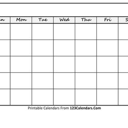 Printable Fill In Calendar Template Design Blank Example Timetable Free
