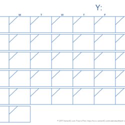 Marvelous Calendar Fill In Templates Template Printable Free Blank Slant Blue