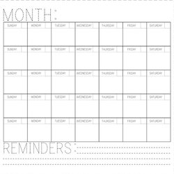 Free Printable Fill In Calendar Templates Blank