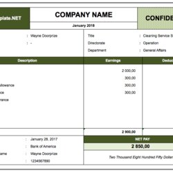 Spiffing Pay Stub Template Salary Slip