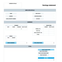 Super Pay Stub Template Fill In Basic With Calculator Min