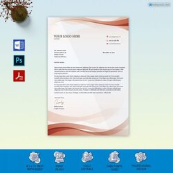 Professional Business Letterhead Templates Word Template Letterheads Preview