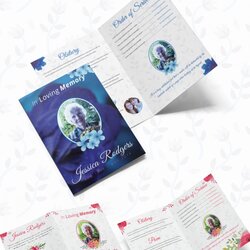 Funeral Program Brochure Templates Word Brochures Width