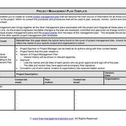 Free Project Management Forms And Templates Master Template