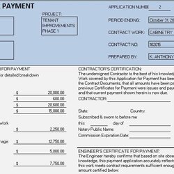 Project Management Excel Templates Download Torrent Certificate Payment Interim Subcontractor Contractor