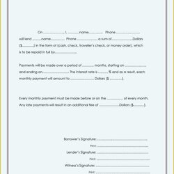 Personal Loan Agreement Template Free Download Of Loans Borrowing Promissory Lending Repayment Contracts