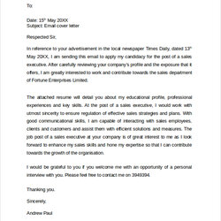 Great Free Sample Cover Letter Example Templates In Ms Word Email Template