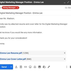Peerless Email Cover Letter Example By Tips Included Sample With Attachments