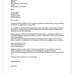 Perfect Email Cover Letter Format For Resume Job