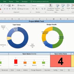 Capital Project Tracking With Master Excel Manager Free Management Template Spreadsheet Dashboard Templates