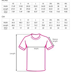 Tremendous Shirt Design Size Chart