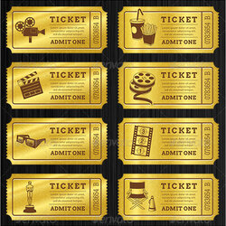 Smashing Free Sample Blank Ticket Templates In Ms Word Template Meal Printable Tickets Golden
