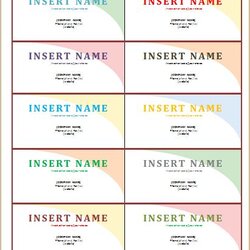 Admirable Name Tag Templates For Ms Word Excel Template Badge Tags Microsoft Details Preview