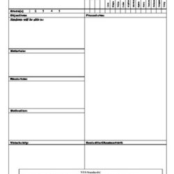 Admirable Art Lesson Plan Template By Russell Teachers Pay Preview Original