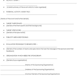 Perfect Free Event Proposal Templates Word Template Sample Planning Forms Write