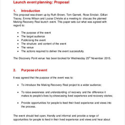 Brilliant Free Event Proposal Samples In Ms Word Excel Google Docs Sample Planning Proposals