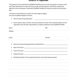 The Highest Standard Best Event Proposal Templates Free Examples Template