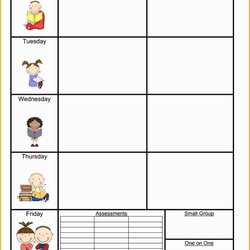 Champion Free Blank Preschool Lesson Plan Templates Template Printable Of Best