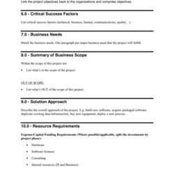 Brilliant One Page Business Case Template Perfect Ideas Formats