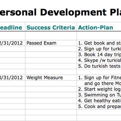 Personal Development Plan The Definitive Guide Example Template Goals Develop Choose Board