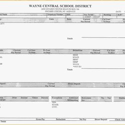 Smashing Pay Stub Template Free Printable Stubs Typically Is Provided As Documentation Of Payment Check