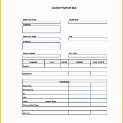 Free Pay Stub Template Of Sample Editable Templates To Paycheck Word Document Documents Create Microsoft Edit
