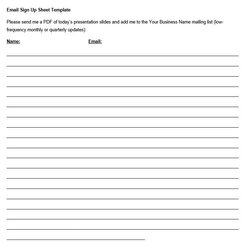Out Of This World Email Sign Up Sheet Template Sheets Christmas Potluck