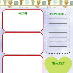 Build Your Own Cookbook For The Family Template