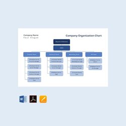 Splendid Ms Office Org Chart Template Organizational Organization Excel Word Company Horizontal Border Orange