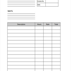 Free Invoice Printable Forms Online Blank
