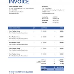 Free Construction Invoice Template Invoices Sample