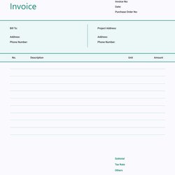 Download Free Printable Invoice Templates In Template Contractor