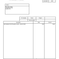 Supreme Free Invoice Template Format Ideas Invoices Pertaining Blank Receipt Printable