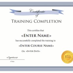 Wizard Training Certificate Template