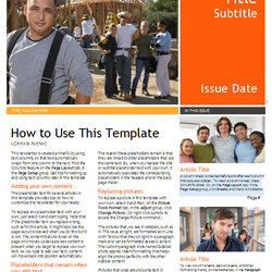 Smashing Fantastic Printable Newsletter Templates Sample Template Word