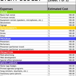 Cool Event Budget Template Planning Quotes Proposal Excel Budgeting