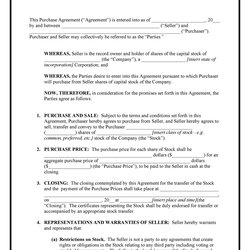 Splendid Simple Purchase Agreement Templates Real Estate Business Template