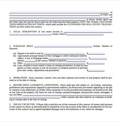 Free Sample Real Estate Purchase Agreement Templates In Ms Template Print