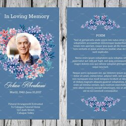 Marvelous Memorial Prayer Card Template Free For Funeral Word Intended