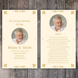 Outstanding Funeral Prayer Card Template Editable Ms Word