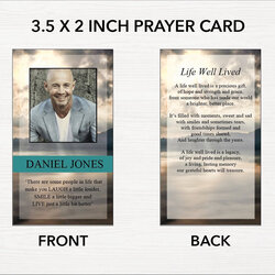 Eminent Funeral Prayer Card Template