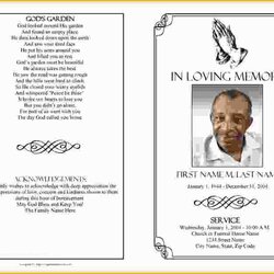 Super Free Printable Funeral Prayer Card Template Of Memorial Service Program Templates Word Microsoft